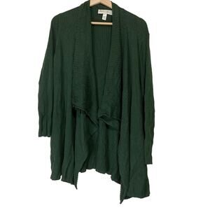 A630476 BEAUTIFUL by Lawrence Zarain The Kelly Petite Draped Cardi Mnt Grn P1X